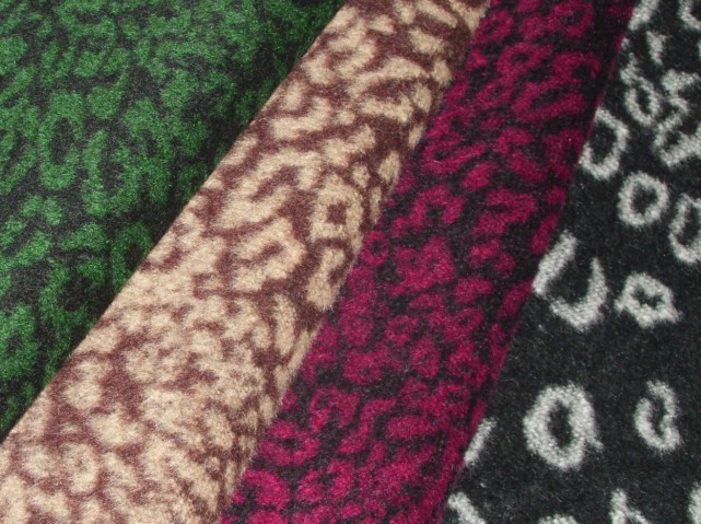  Leopard jacquard fabric